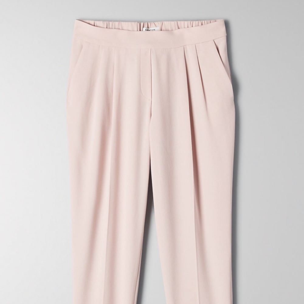 Babaton cropped pleated dress pant